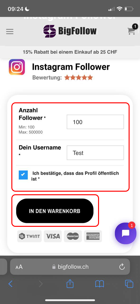 Wie kann man Instagram Follower kaufen österreich mit PayPal
